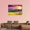 Majestic sunset in the mountains landscape. Carpathian, Ukraine Multi panel canvas wall art