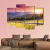 Majestic sunset in the mountains landscape. Carpathian, Ukraine Multi panel canvas wall art