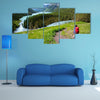 Hiker In Altai Mountains Russian Federation Multi Panel Canvas Wall Art