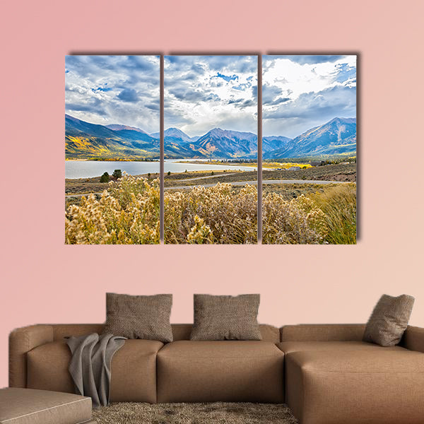 Beautiful and majestic Twin Lakes, Colorado, multi panel canvas wall art
