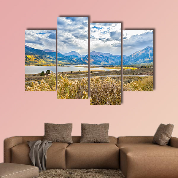 Beautiful and majestic Twin Lakes, Colorado, multi panel canvas wall art