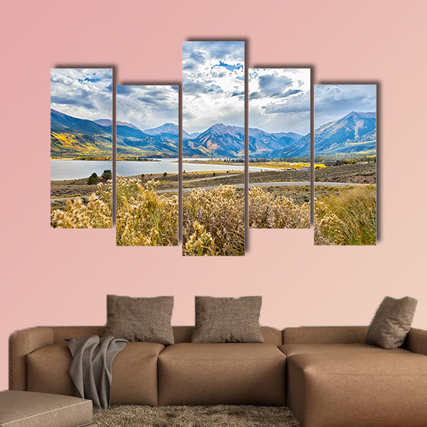 Beautiful and majestic Twin Lakes, Colorado, multi panel canvas wall art