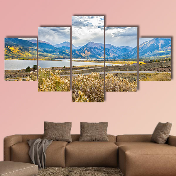 Beautiful and majestic Twin Lakes, Colorado, multi panel canvas wall art