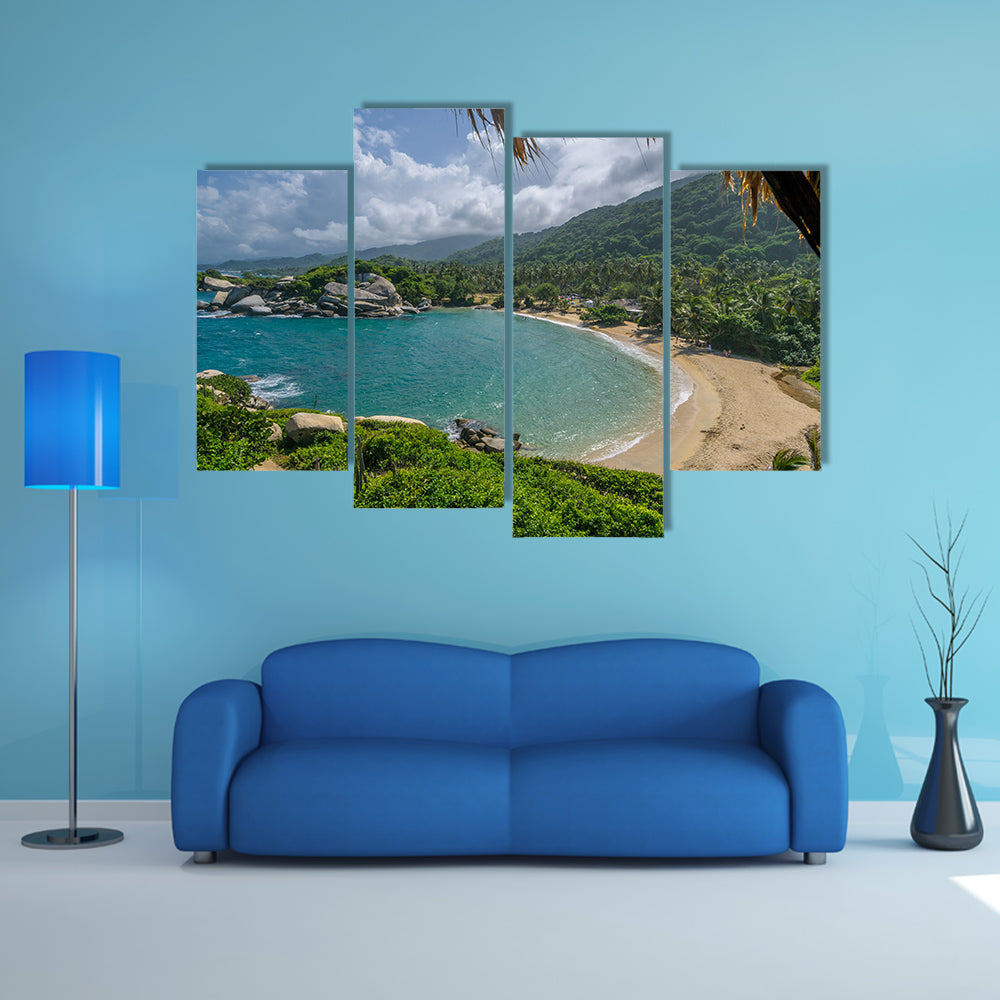 Cabo San Juan In Tayrona national park Colombia Multi Panel Canvas Wall Art