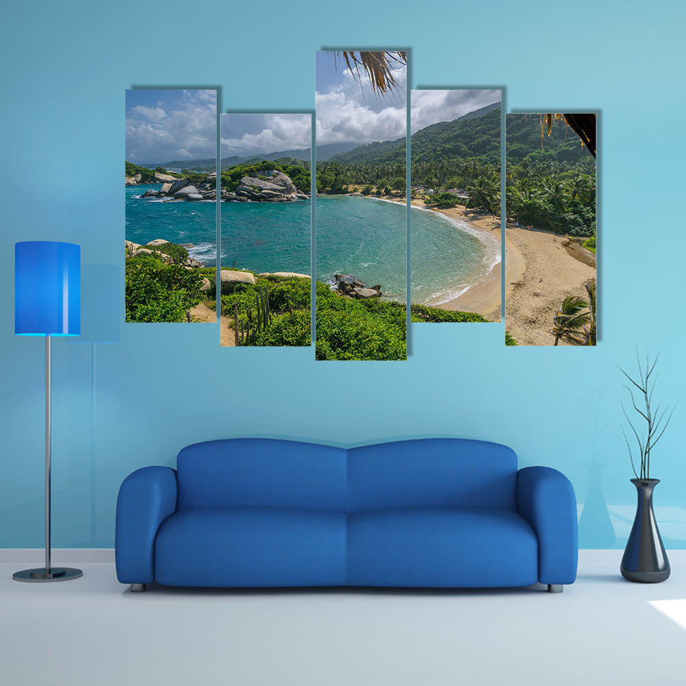 Cabo San Juan In Tayrona national park Colombia Multi Panel Canvas Wall Art