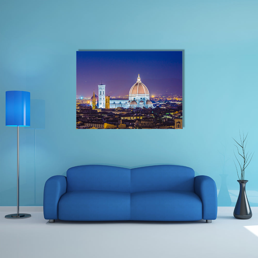 A Nice view of Florence during evening hours Multi Panel canvas wall art