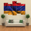 Realistic Wavy Flag Of Armenia Multi Panel Canvas Wall Art