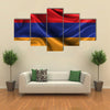 Realistic Wavy Flag Of Armenia Multi Panel Canvas Wall Art