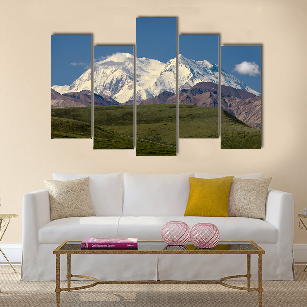 Mount Mckinley, Denali National Park, Alaska multi panel canvas wall art