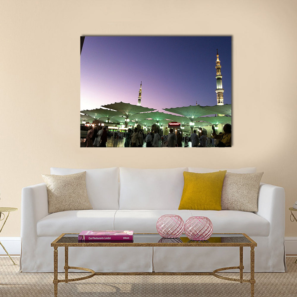 An-Nabawi Mosque Medinah Saudi Arabia multi panel canvas wall art