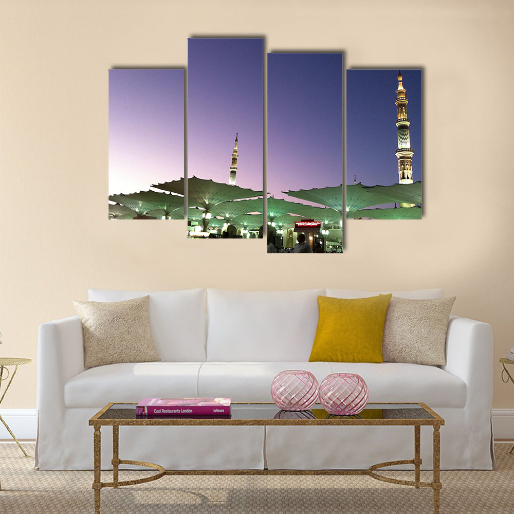 An-Nabawi Mosque Medinah Saudi Arabia multi panel canvas wall art