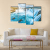 Godafoss is a very beautiful Icelandic waterfall multi panel canvas wall art