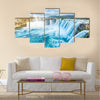 Godafoss is a very beautiful Icelandic waterfall multi panel canvas wall art