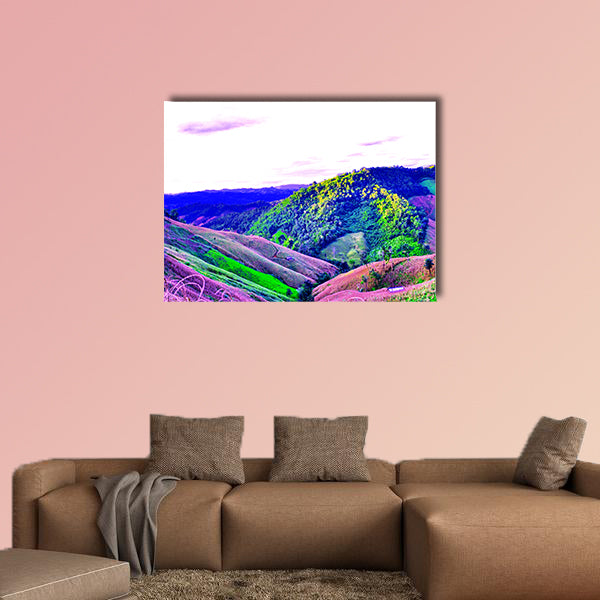 High mountains View, Beautiful views of the country s northern Thai Multi panel canvas wall art