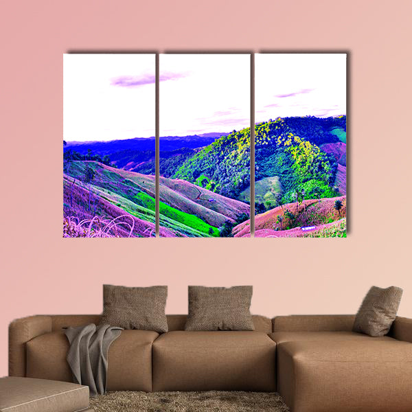 High mountains View, Beautiful views of the country s northern Thai Multi panel canvas wall art