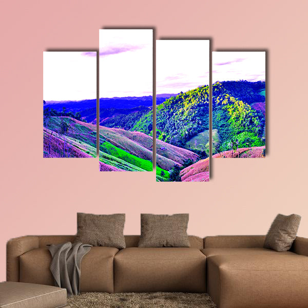 High mountains View, Beautiful views of the country s northern Thai Multi panel canvas wall art