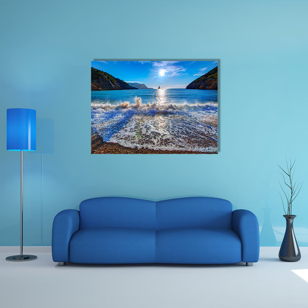 Ibiza Cala Benirras San Juan at Balearic Islands Spain multi panel canvas wall art