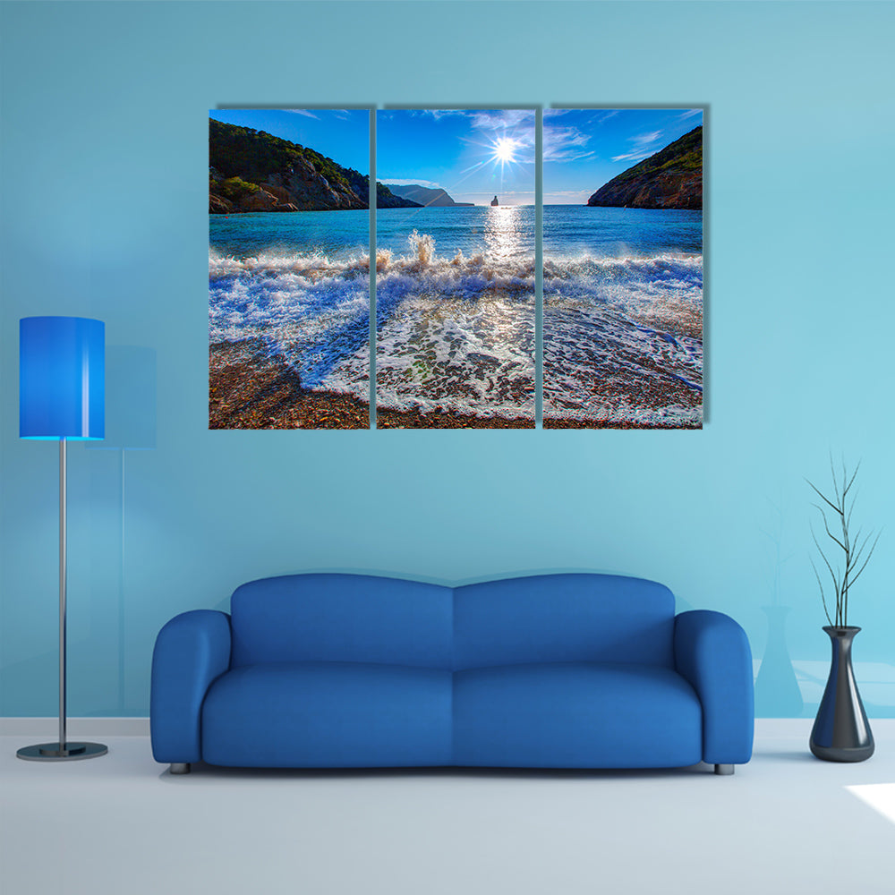 Ibiza Cala Benirras San Juan at Balearic Islands Spain multi panel canvas wall art