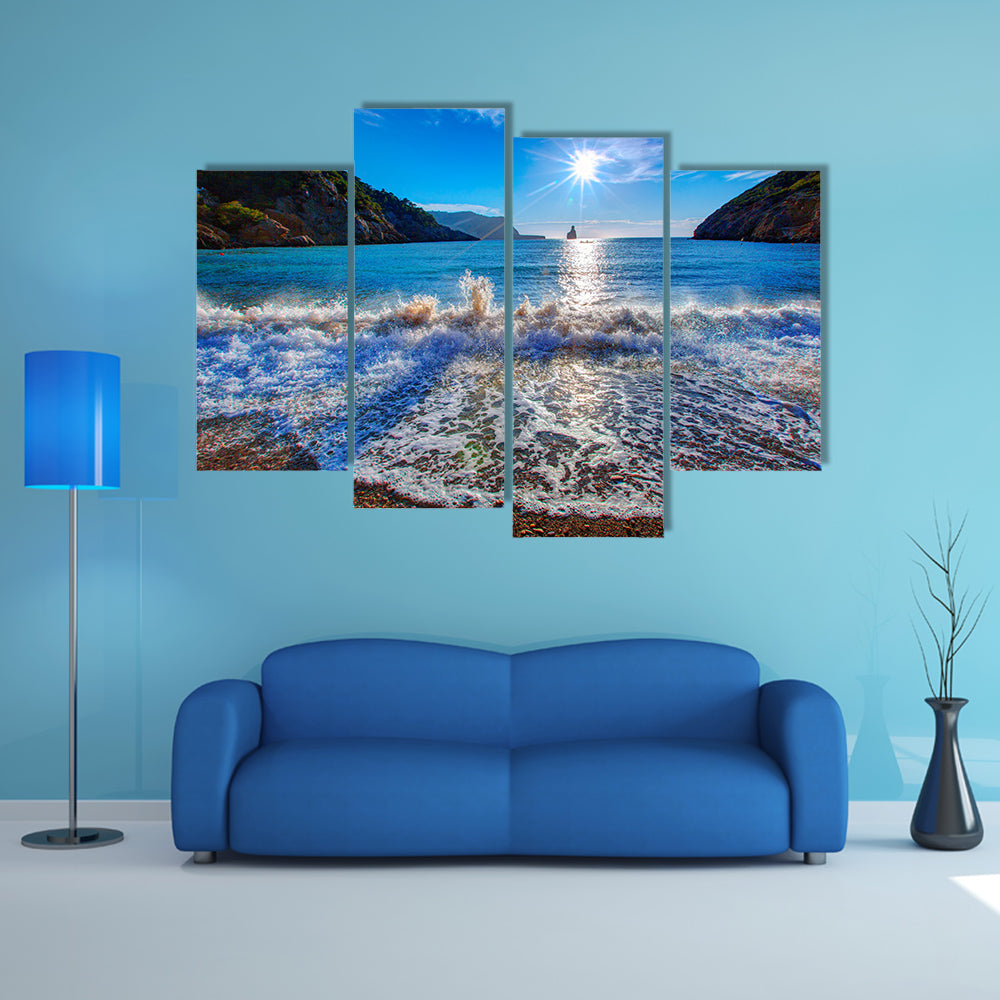 Ibiza Cala Benirras San Juan at Balearic Islands Spain multi panel canvas wall art