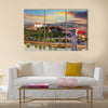 Bratislava at sunset - aerial view, Slovakia Multi panel canvas wall art