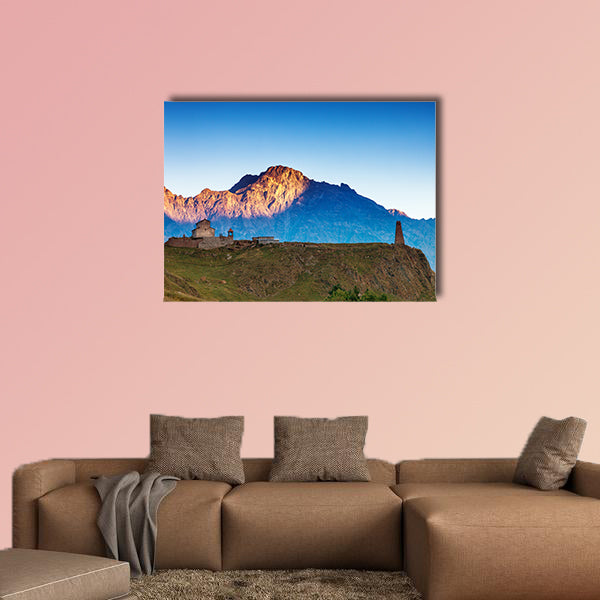 Beautiful landscapes with high mountains of Georgia, Europe. multi panel canvas wall art