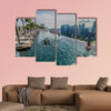 Infinity Pool with Singapore Skyline multi panel canvas wall art