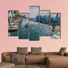 Infinity Pool with Singapore Skyline multi panel canvas wall art