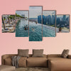 Infinity Pool with Singapore Skyline multi panel canvas wall art