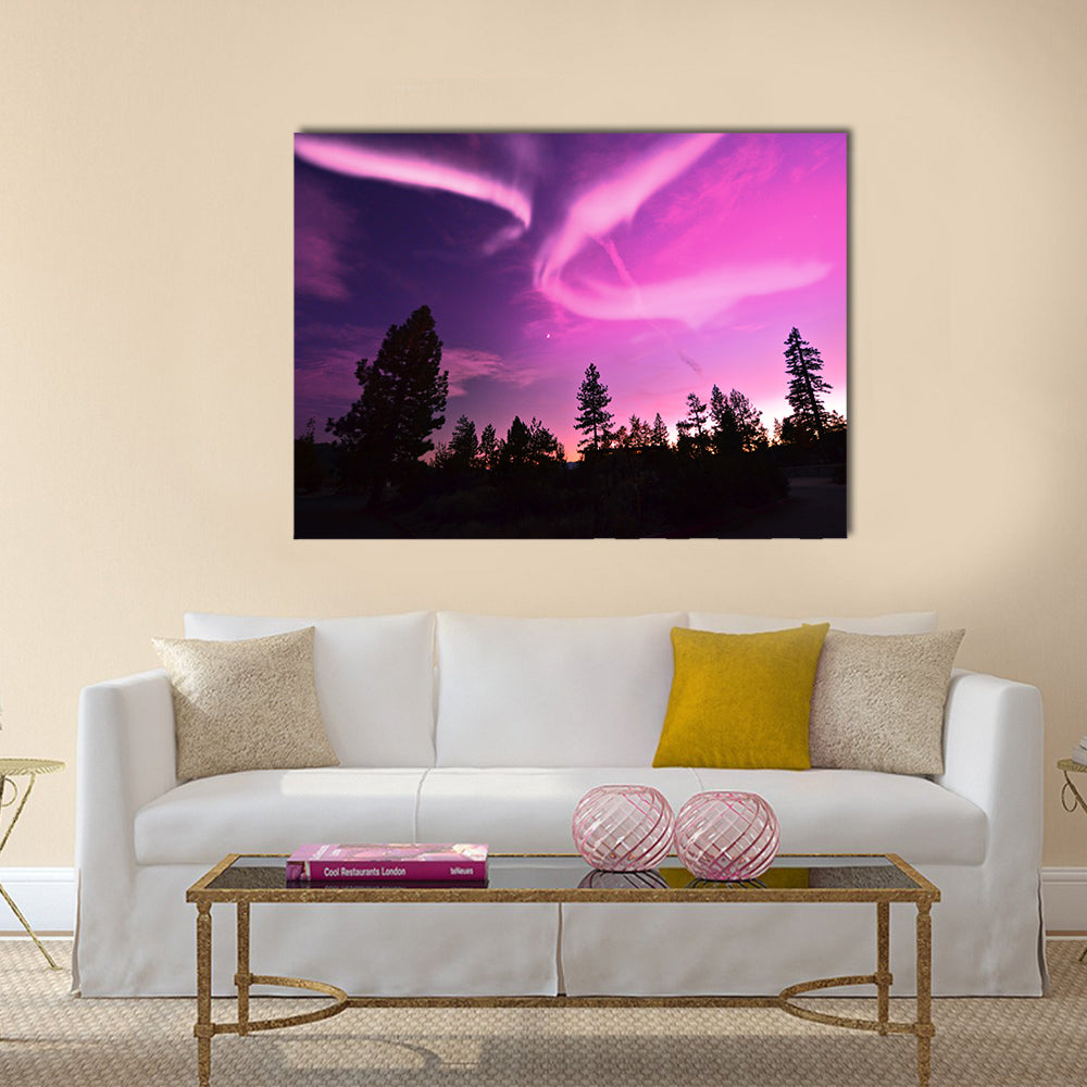 Northern Lights , Aurora Borealis Multi panel canvas wall art
