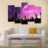 Northern Lights , Aurora Borealis Multi panel canvas wall art