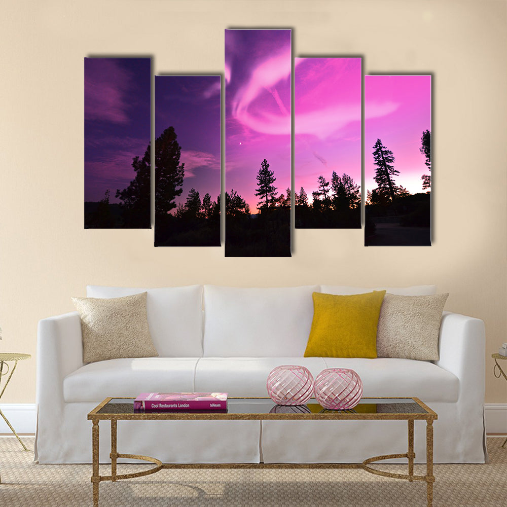 Northern Lights , Aurora Borealis Multi panel canvas wall art