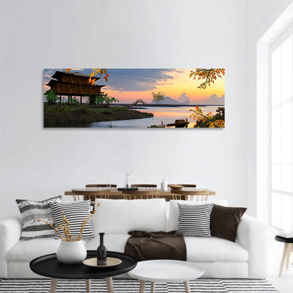Beautiful landscape for adv or others purpose use panoramic canvas wall art