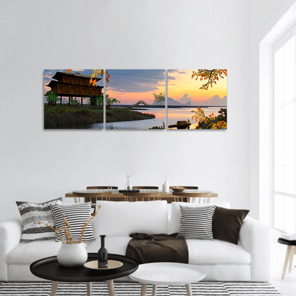 Beautiful landscape for adv or others purpose use panoramic canvas wall art