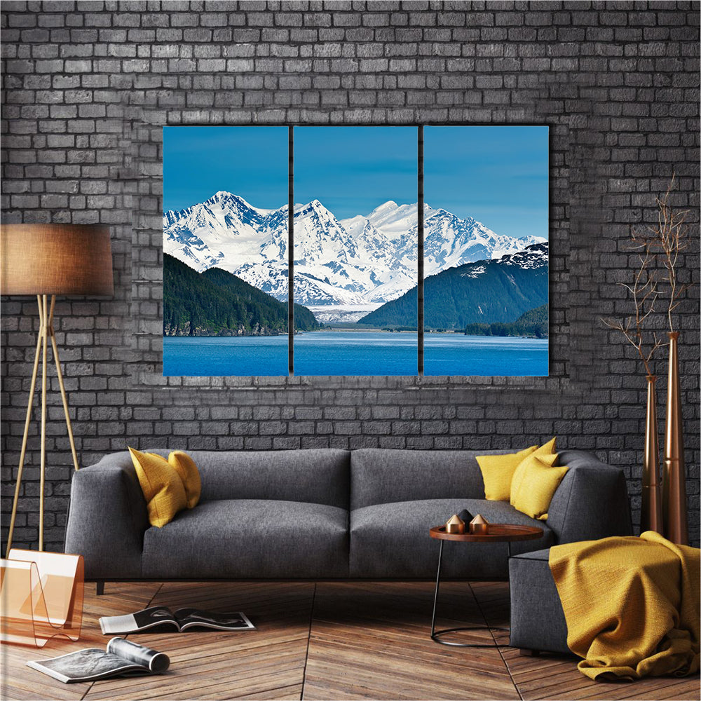 The Wilderness And Inside Passage Of The Majestic Mountains, Multi Panel Canvas Wall Art