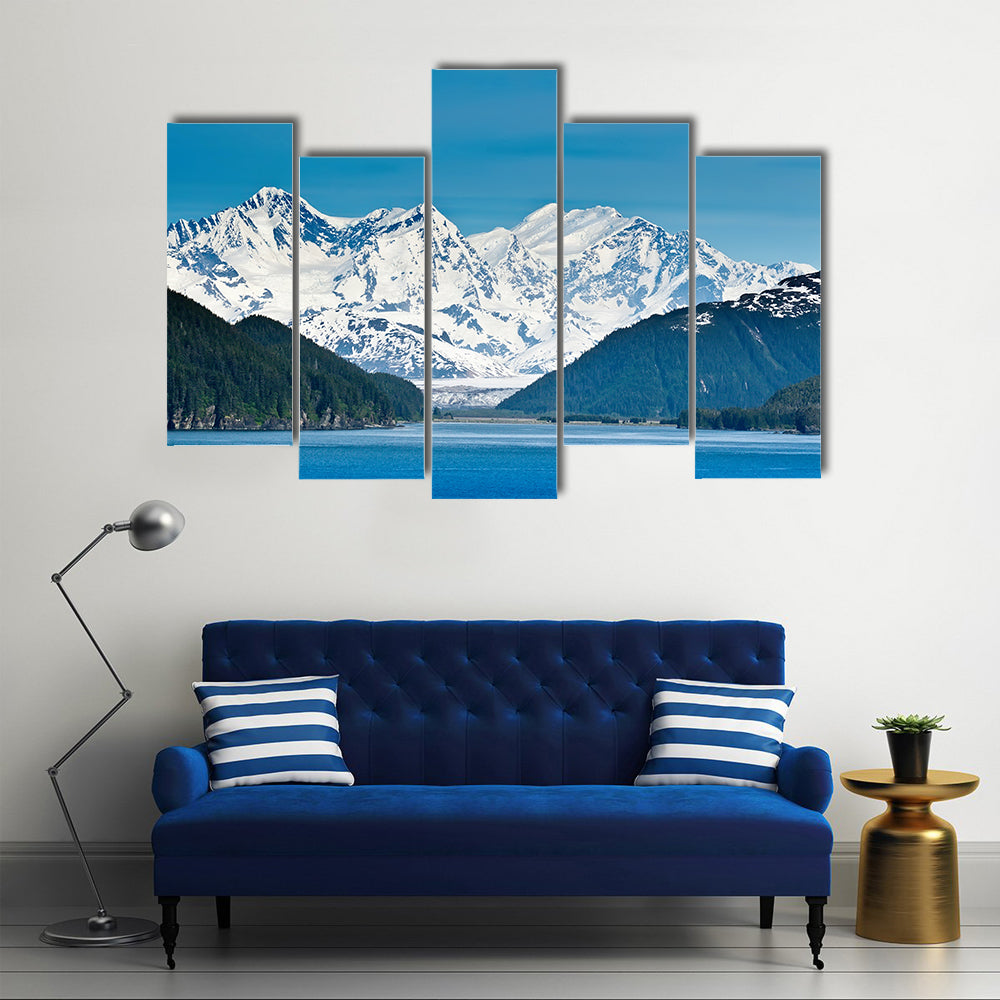 The Wilderness And Inside Passage Of The Majestic Mountains, Multi Panel Canvas Wall Art