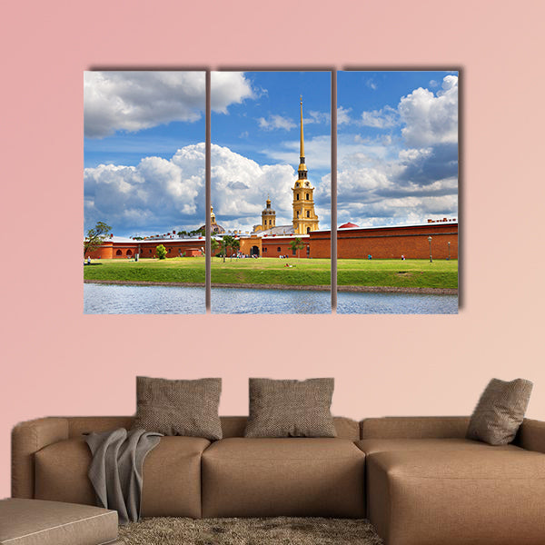 Peter and Paul Fortress, St Petersburg, Russia multi panel canvas wall art