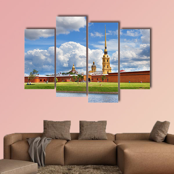 Peter and Paul Fortress, St Petersburg, Russia multi panel canvas wall art