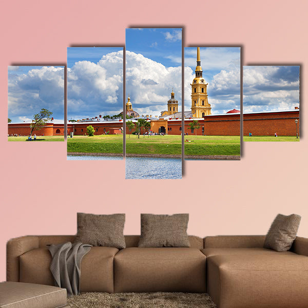 Peter and Paul Fortress, St Petersburg, Russia multi panel canvas wall art