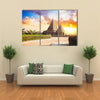 Shore temple at sunset sky in Mamallapuram Tamil Nadu India Multi panel canvas wall art