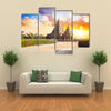 Shore temple at sunset sky in Mamallapuram Tamil Nadu India Multi panel canvas wall art