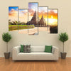 Shore temple at sunset sky in Mamallapuram Tamil Nadu India Multi panel canvas wall art