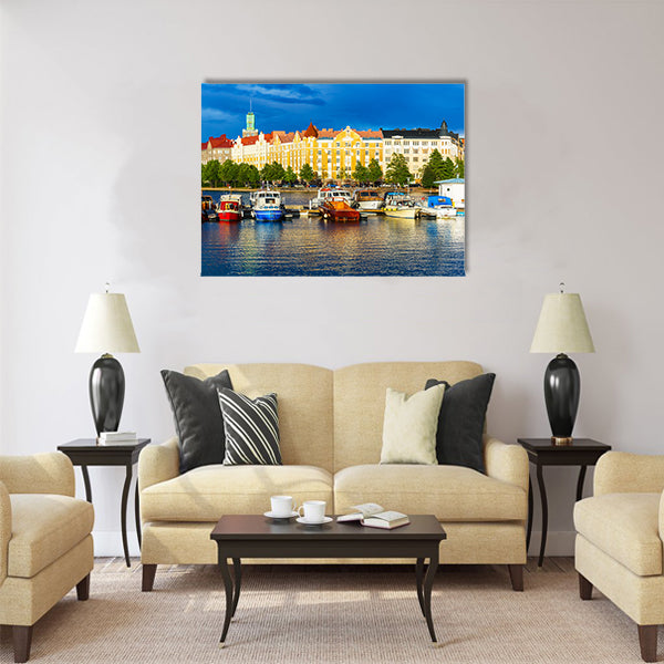 Beautiful summer scenery panorama  Multi panel canvas wall art