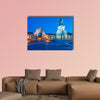 View on the Commerce Square in Lisbon, Portugal multi panel canvas wall art