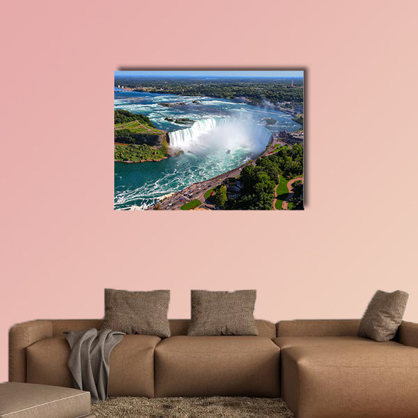 The view of the Horseshoe Fall, Niagara Falls, Ontario, Canada multi panel canvas wall art