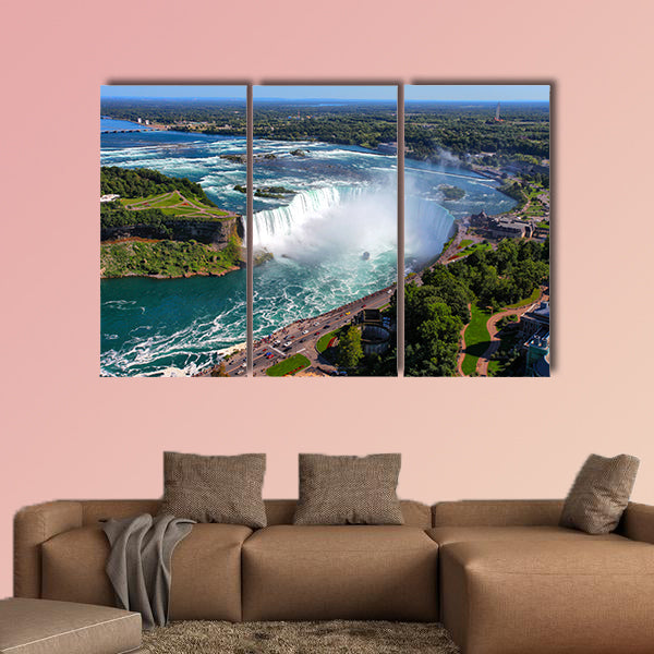 The view of the Horseshoe Fall, Niagara Falls, Ontario, Canada multi panel canvas wall art
