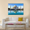 Taj Mahal in Agra in early morning Multi Panel Canvas Wall Art