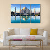 Taj Mahal in Agra in early morning Multi Panel Canvas Wall Art