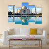 Taj Mahal in Agra in early morning Multi Panel Canvas Wall Art