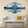 Taj Mahal in Agra in early morning Multi Panel Canvas Wall Art