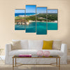 Aerial view of Macao beach, Bavaro, Dominican Republic Multi Panel Canvas Wall Art